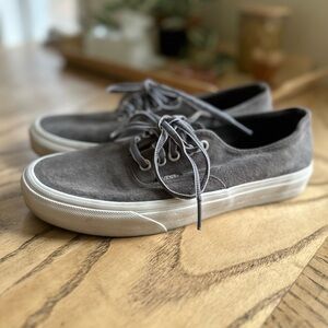EUC! Gray VANS Suede Lace-Up Sneakers Men’s 7.5 Women’s 9